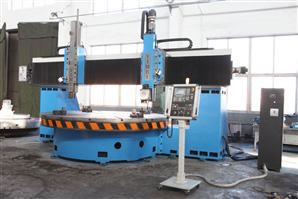 CK5263 CNC Lathe vertikal dengan Fixed Beam